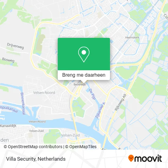 Villa Security kaart