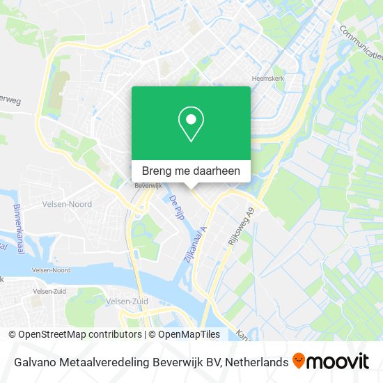 Galvano Metaalveredeling Beverwijk BV kaart