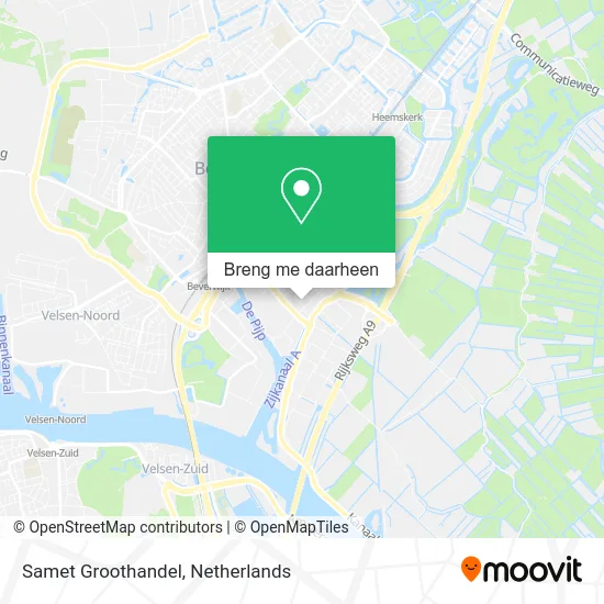 Samet Groothandel kaart