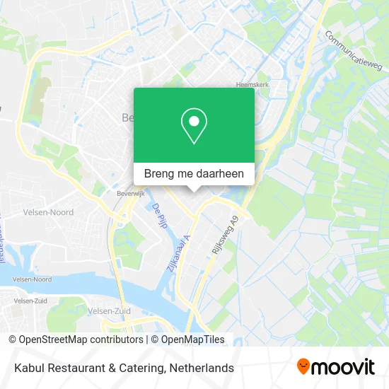 Kabul Restaurant & Catering kaart