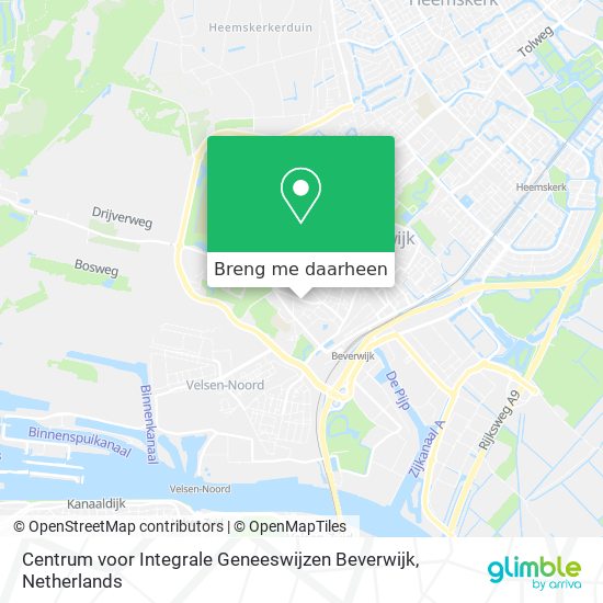 Centrum voor Integrale Geneeswijzen Beverwijk kaart