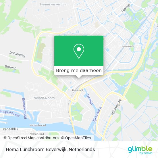 Hema Lunchroom Beverwijk kaart