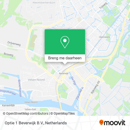 Optie 1 Beverwijk B.V. kaart