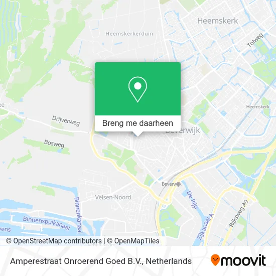 Amperestraat Onroerend Goed B.V. kaart