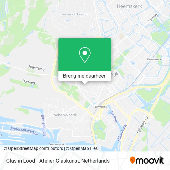 Glas in Lood - Atelier Glaskunst kaart