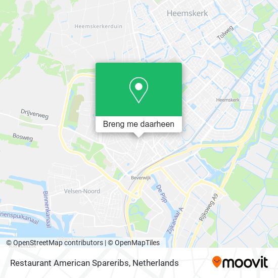 Restaurant American Spareribs kaart