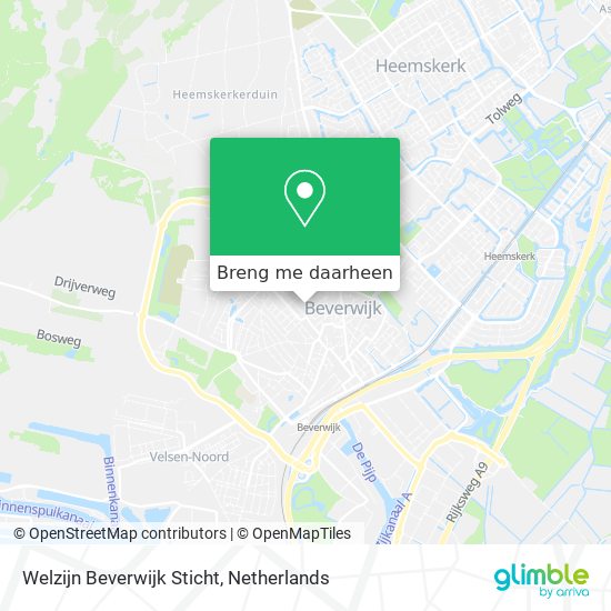 Welzijn Beverwijk Sticht kaart