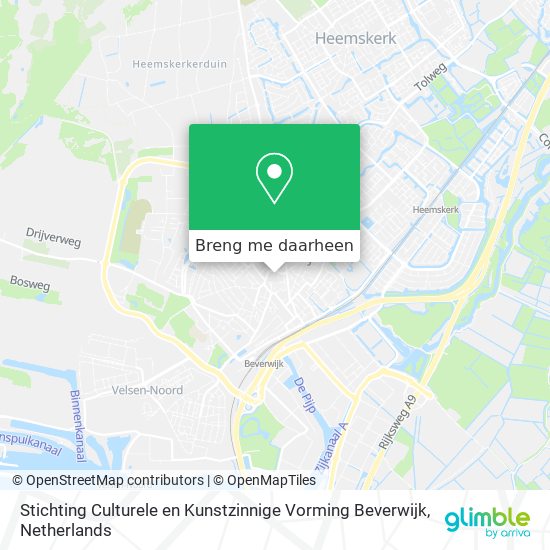 Stichting Culturele en Kunstzinnige Vorming Beverwijk kaart