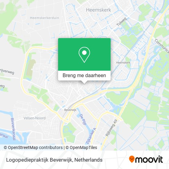 Logopediepraktijk Beverwijk kaart