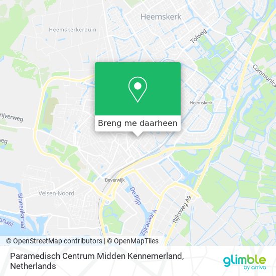 Paramedisch Centrum Midden Kennemerland kaart
