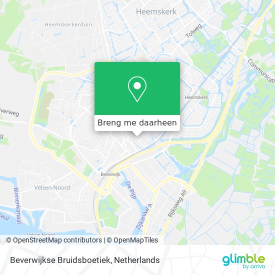 Beverwijkse Bruidsboetiek kaart