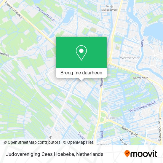 Judovereniging Cees Hoebeke kaart