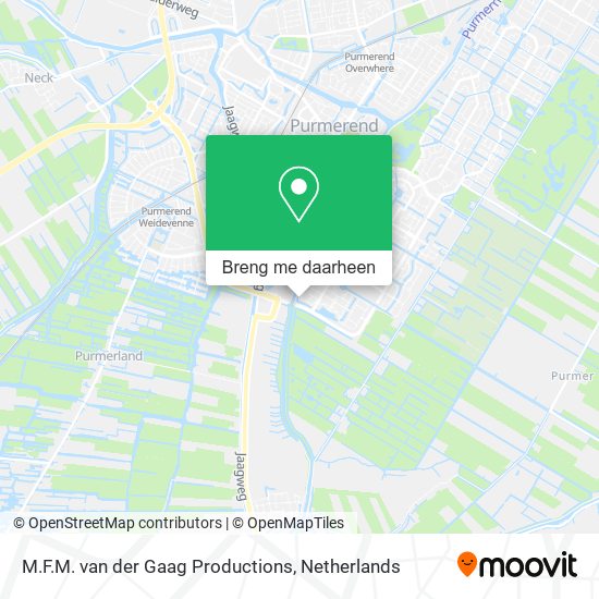 M.F.M. van der Gaag Productions kaart