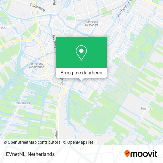 EVnetNL kaart