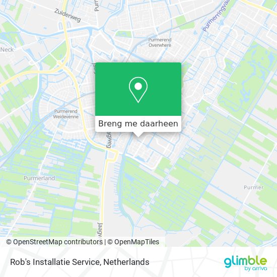 Rob's Installatie Service kaart