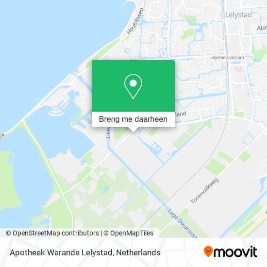 Apotheek Warande Lelystad kaart