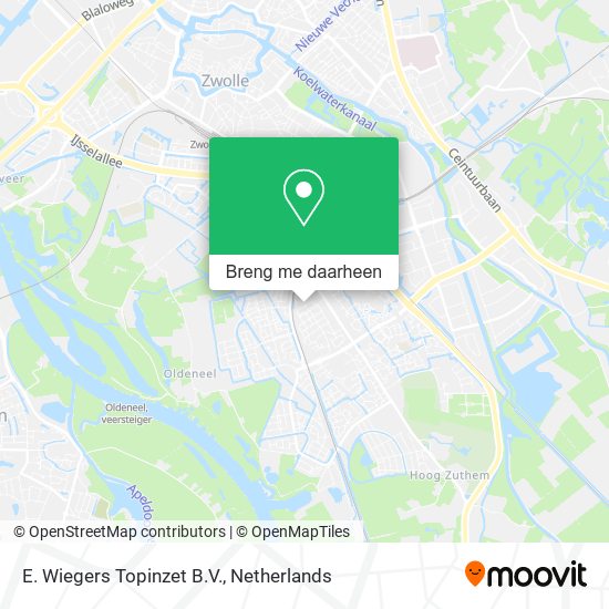 E. Wiegers Topinzet B.V. kaart