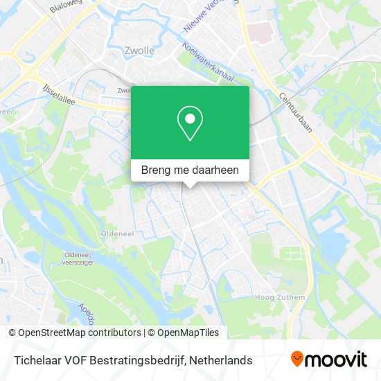 Tichelaar VOF Bestratingsbedrijf kaart