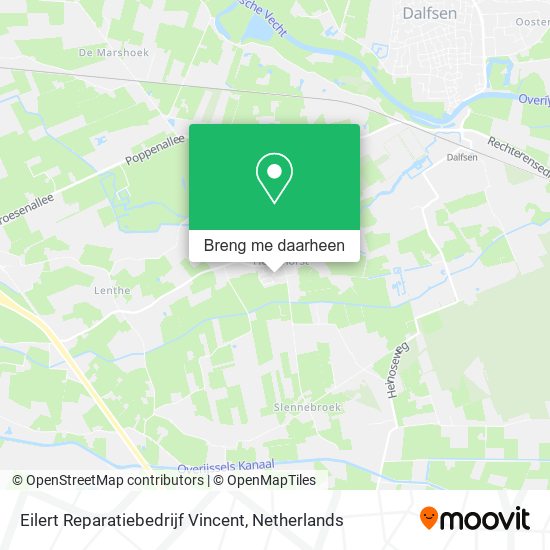 Eilert Reparatiebedrijf Vincent kaart