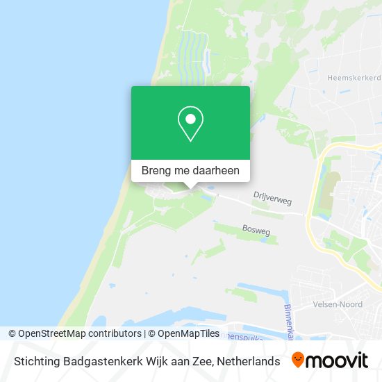 Stichting Badgastenkerk Wijk aan Zee kaart