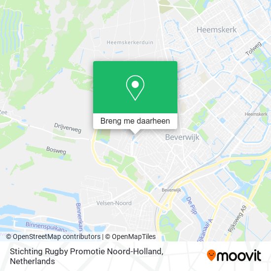 Stichting Rugby Promotie Noord-Holland kaart