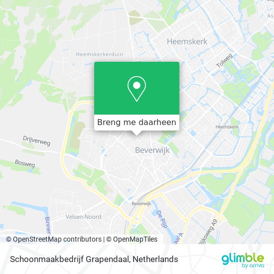 Schoonmaakbedrijf Grapendaal kaart