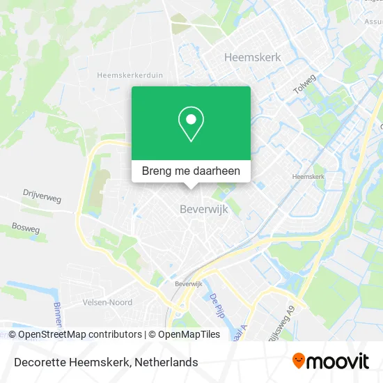 Decorette Heemskerk kaart