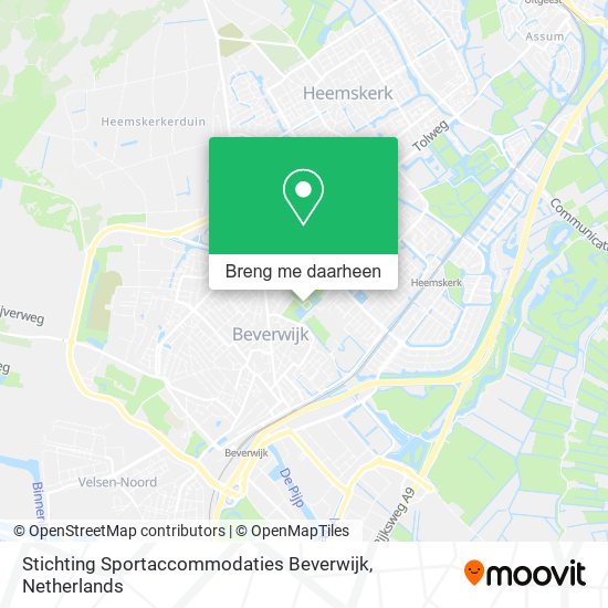 Stichting Sportaccommodaties Beverwijk kaart