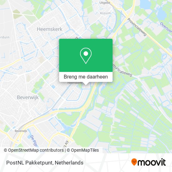 PostNL Pakketpunt kaart