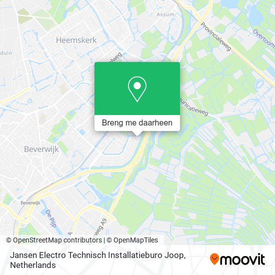 Jansen Electro Technisch Installatieburo Joop kaart