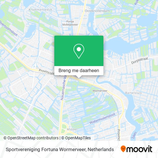 Sportvereniging Fortuna Wormerveer kaart