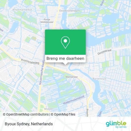Byoux Sydney kaart