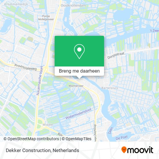 Dekker Construction kaart