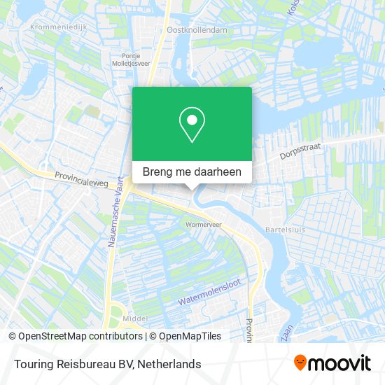 Touring Reisbureau BV kaart