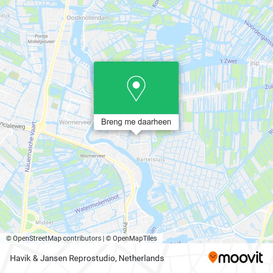 Havik & Jansen Reprostudio kaart