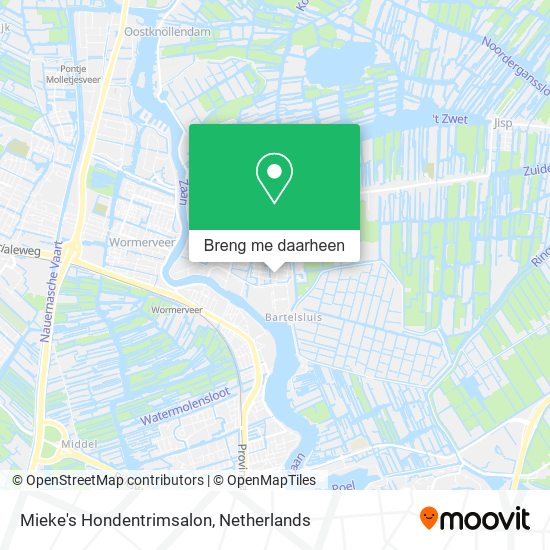 Mieke's Hondentrimsalon kaart
