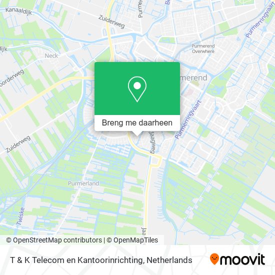 T & K Telecom en Kantoorinrichting kaart