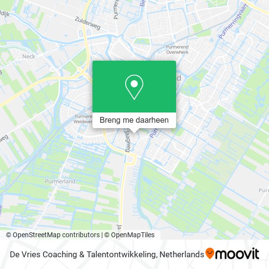 De Vries Coaching & Talentontwikkeling kaart