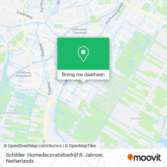 Schilder- Homedecoratiebedrijf R. Jabroer kaart