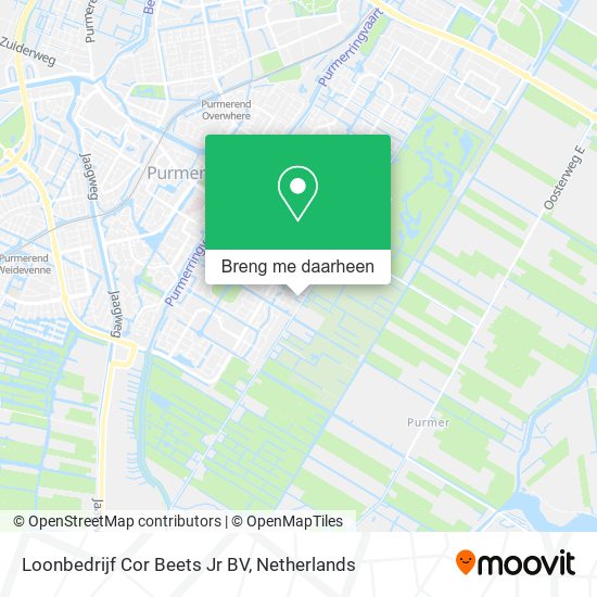 Loonbedrijf Cor Beets Jr BV kaart