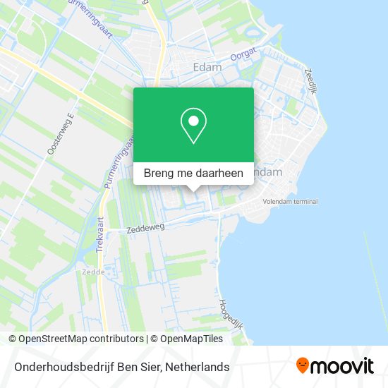Onderhoudsbedrijf Ben Sier kaart