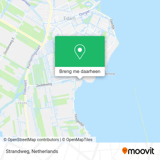 Strandweg kaart