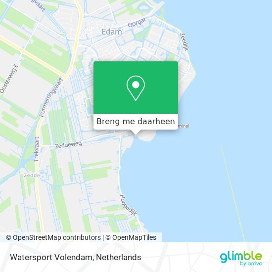 Watersport Volendam kaart