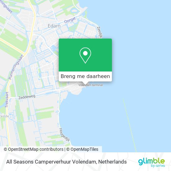 All Seasons Camperverhuur Volendam kaart