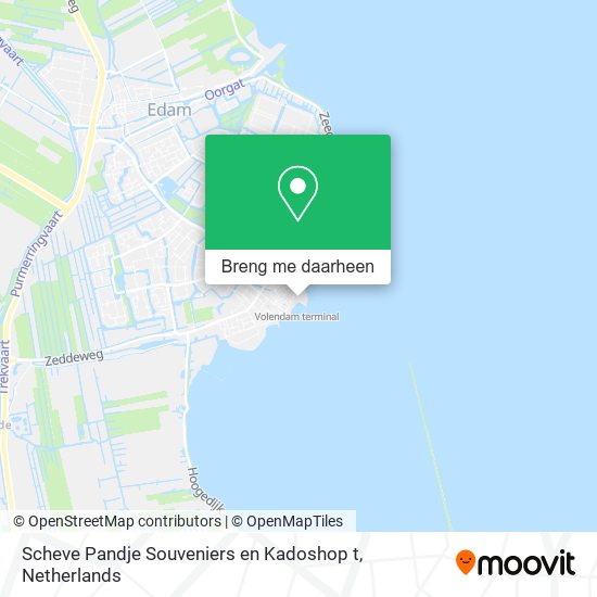 Scheve Pandje Souveniers en Kadoshop t kaart