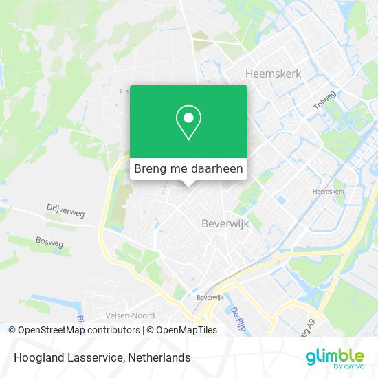 Hoogland Lasservice kaart