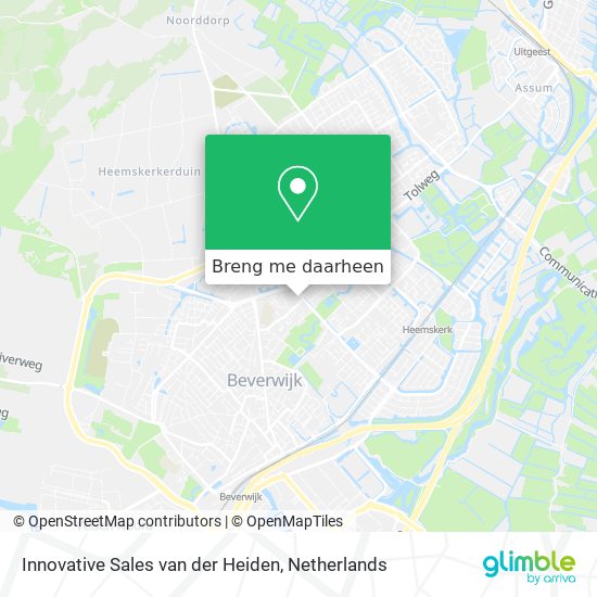 Innovative Sales van der Heiden kaart