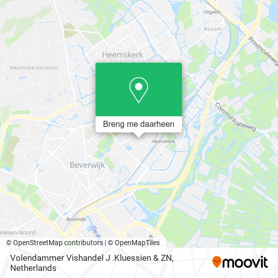 Volendammer Vishandel J .Kluessien & ZN kaart
