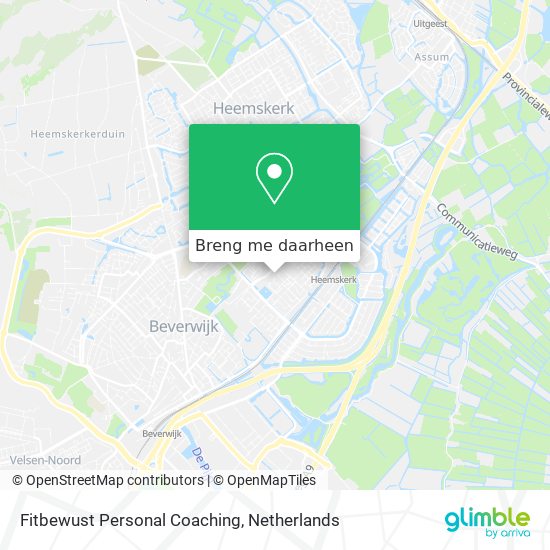 Fitbewust Personal Coaching kaart