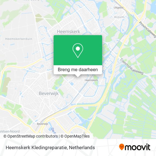 Heemskerk Kledingreparatie kaart